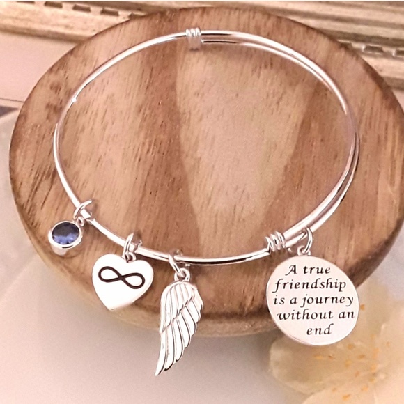 NEW Sterling True Friendship Charm Bracelet - Picture 4 of 8